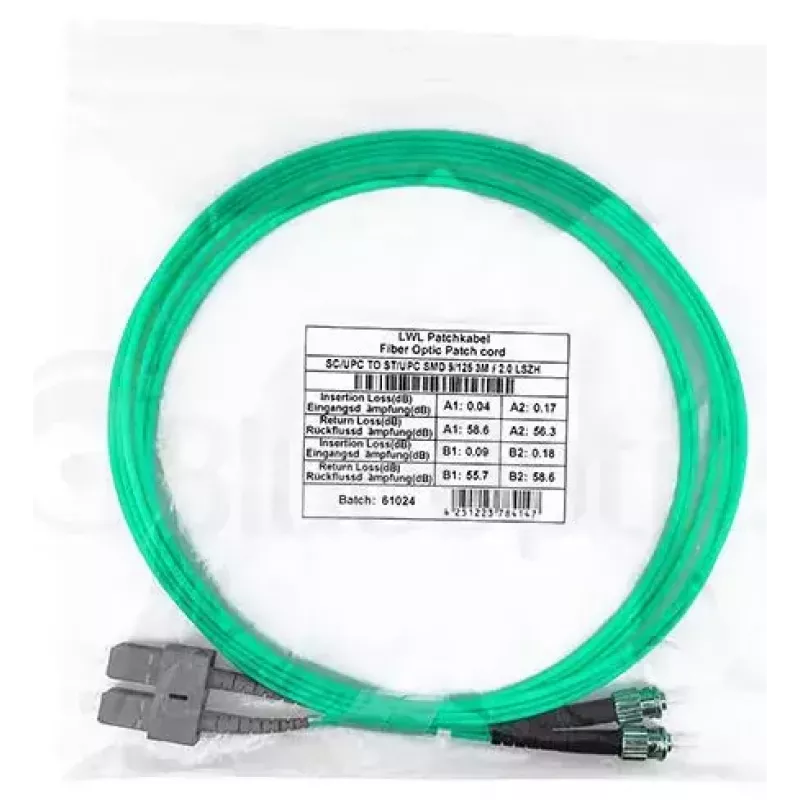 Fiiberoptiline kaabel BlueOptics SFP3233EU0.5MK SC ST OM3 0,5 m Aqua