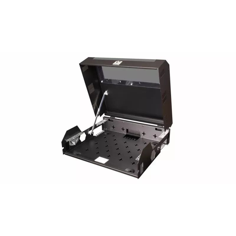 Seinale paigaldatav rack Equip õhuke Flex 19' Cabinet 5U RAL9005 must
