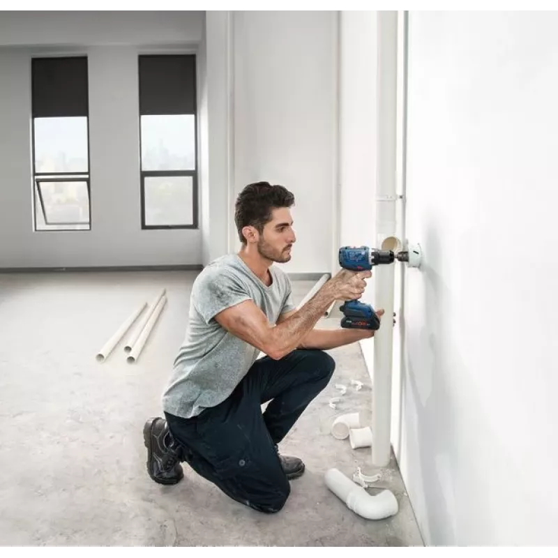 Bosch GSR 18V-65 2100 RPM Võtmega 1,06 kg Must, Sinine