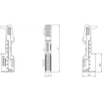 Siemens 6ES7193-6BP00-0BA0 elektriklemmid