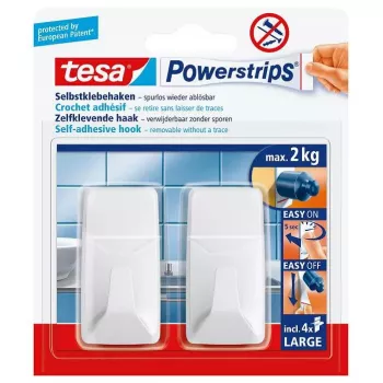 Käterätikinnitus TESA Powerstrips Indoor 58272-00000-00 valge
