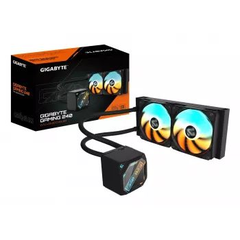 Vedelikjahutusega protsessorijahuti GIGABYTE GAMING 240 — 2x120mm ARGB, pesa LGA1851/AM5