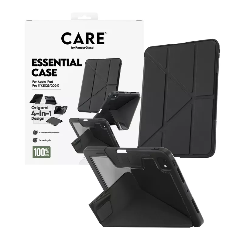 PanzerGlass CARE by ® TPU Essential kate – must, iPad Pro 11 tolli (2024–2025)