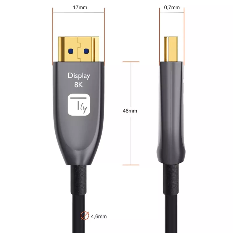 Techly ICOC HDMI-HY8-030 HDMI kaabel 30 m HDMI Type A (Standard) Must