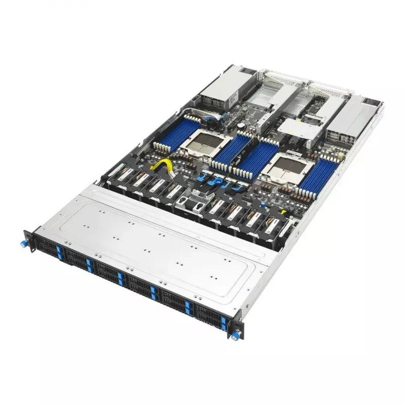 ASUS RS700A-E13-RS12U LGA 6096P Rack (1U) Must, Hõbedane