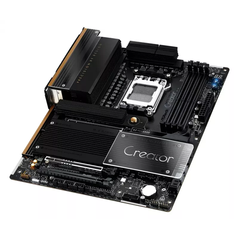 Emaplaat ASRock X870 Taichi Creator ATX — AMD X870, Socket AM5, DDR5, 4 DIMM, 256 GB, 10 Gb Ethernet, Wi‑Fi 7