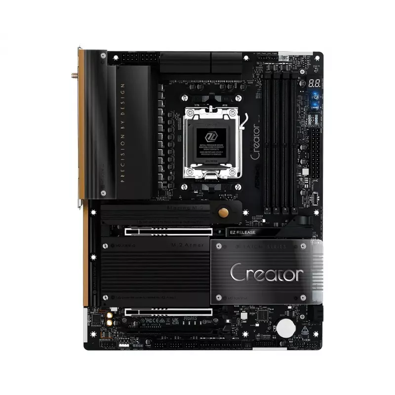 Emaplaat ASRock X870 Taichi Creator ATX — AMD X870, Socket AM5, DDR5, 4 DIMM, 256 GB, 10 Gb Ethernet, Wi‑Fi 7