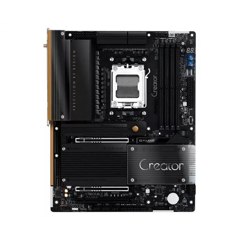 Emaplaat ASRock X870 Taichi Creator ATX — AMD X870, Socket AM5, DDR5, 4 DIMM, 256 GB, 10 Gb Ethernet, Wi‑Fi 7