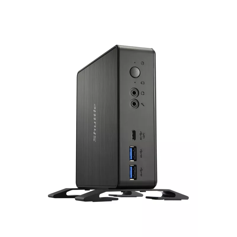Shuttle Nano PC NC4010BAV2, Intel Celeron 7305, 8GB DDR4, 128GB M.2, 1x HDMI, 1x DP, 7x USB, 1x LAN, sh VESA ja alus