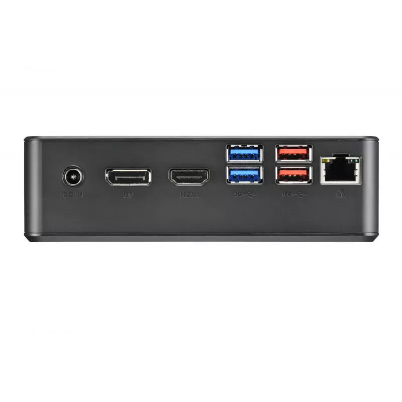 Shuttle Nano PC NC4010BAV2, Intel Celeron 7305, 8GB DDR4, 128GB M.2, 1x HDMI, 1x DP, 7x USB, 1x LAN, sh VESA ja alus