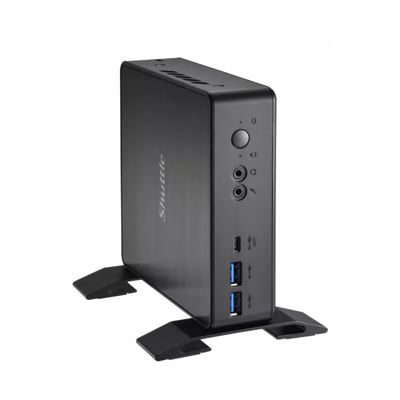 Shuttle Nano PC NC4010BAV2, Intel Celeron 7305, 8GB DDR4, 128GB M.2, 1x HDMI, 1x DP, 7x USB, 1x LAN, sh VESA ja alus