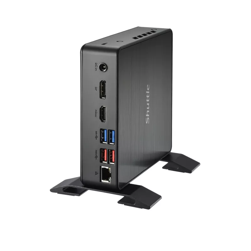 Shuttle Nano PC NC4010BAV2, Intel Celeron 7305, 8GB DDR4, 128GB M.2, 1x HDMI, 1x DP, 7x USB, 1x LAN, sh VESA ja alus