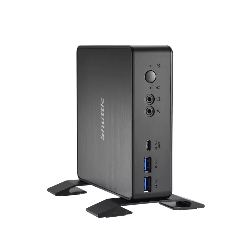 Shuttle Nano PC NC4010BAV2, Intel Celeron 7305, 8GB DDR4, 128GB M.2, 1x HDMI, 1x DP, 7x USB, 1x LAN, sh VESA ja alus