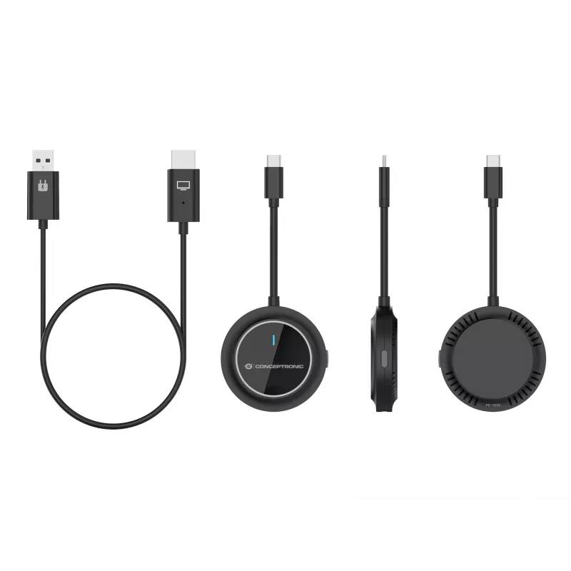Conceptronic ATHERIC01B juhtmevaba USB-C-HDMI kuvakomplekt 1080P