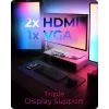 ICY BOX IB-DK4062-CPD juhtmega USB 3.2 Gen 1 (3.1 Gen 1) USB-C antratsiit