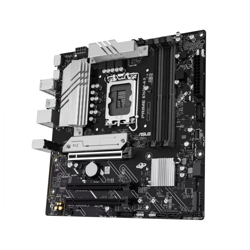 Emaplaat ASUS PRIME B760M-A II-CSM — Intel B760, LGA1700, microATX, DDR5, kuni 256GB, M.2/PCIe 4.0/SATA III, 2.5Gb Ethernet
