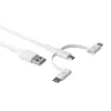 dbramante1928 re-charge - 3in1 kaabel–USB A to USB-A,C & Lightn-W