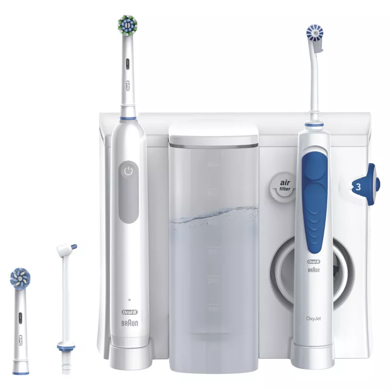 Oral-B Idropulsore Health Center Täiskasvanutele Pöörlev-võnkuv hambahari Sinine, Valge
