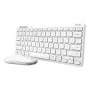 Klaviatuuri ja hiire komplekt TRUST Lyra Mini Wireless QWERTZ (RF + Bluetooth) valge, saksa paigutusega