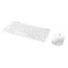 Klaviatuuri ja hiire komplekt TRUST Lyra Mini Wireless QWERTZ (RF + Bluetooth) valge, saksa paigutusega