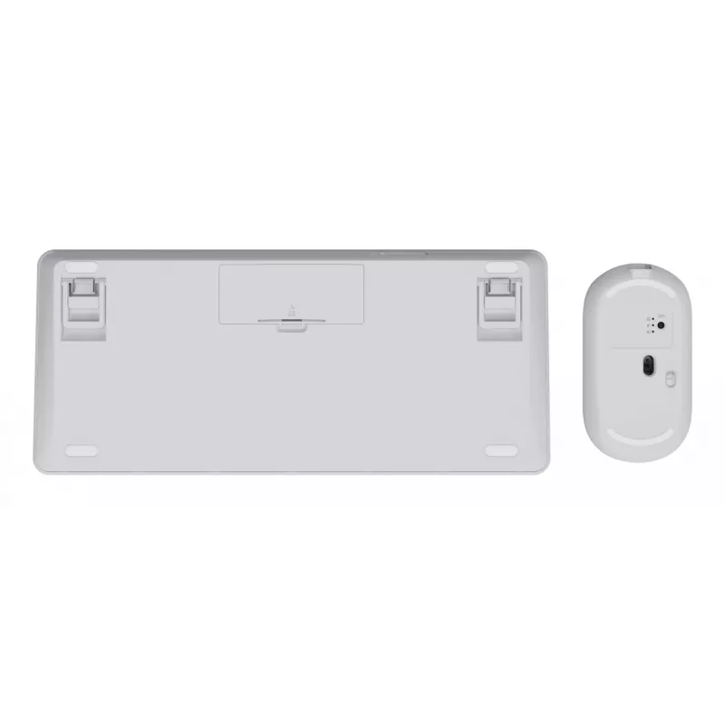 Klaviatuuri ja hiire komplekt TRUST Lyra Mini Wireless QWERTZ (RF + Bluetooth) valge, saksa paigutusega