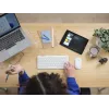 Klaviatuuri ja hiire komplekt TRUST Lyra Mini Wireless QWERTZ (RF + Bluetooth) valge, saksa paigutusega