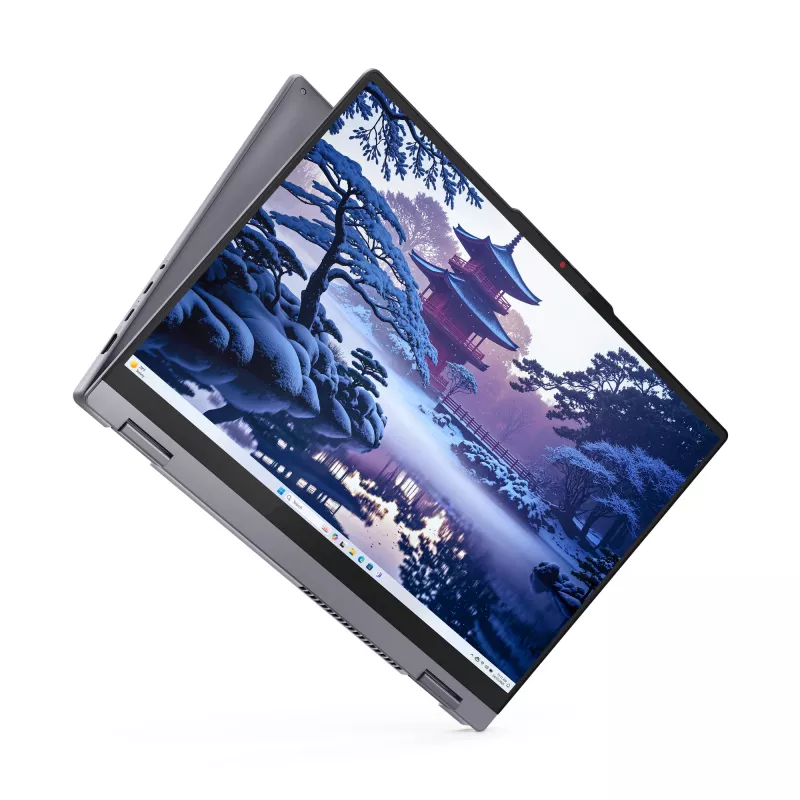 Lenovo IdeaPad 5 2-in-1 16IAL10 Intel Core Ultra 5 225U hübriid (2-ühes) 40,6 cm (16-tolline) puuteekraan WUXGA 16 GB LPDDR5x-SDRAM 1 TB SSD Wi-Fi 7 (802.11be) Windows 11 Home saksa hall