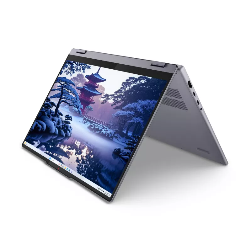 Lenovo IdeaPad 5 2-in-1 16IAL10 Intel Core Ultra 5 225U hübriid (2-ühes) 40,6 cm (16-tolline) puuteekraan WUXGA 16 GB LPDDR5x-SDRAM 1 TB SSD Wi-Fi 7 (802.11be) Windows 11 Home saksa hall