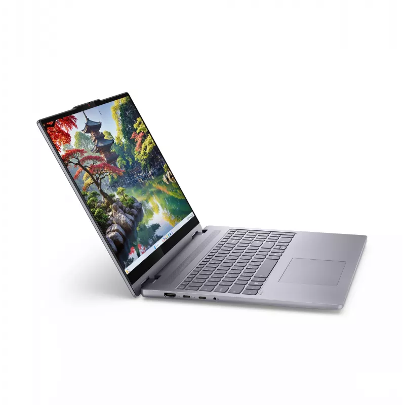 Lenovo IdeaPad 5 2-in-1 16IAL10 Intel Core Ultra 5 225U hübriid (2-ühes) 40,6 cm (16-tolline) puuteekraan WUXGA 16 GB LPDDR5x-SDRAM 1 TB SSD Wi-Fi 7 (802.11be) Windows 11 Home saksa hall