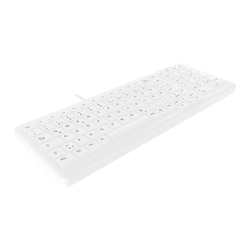 Contour Design Active Key Contour ClassicClean meditsiiniline klaviatuur IP68 kompaktne juhtmega valge DE C7000