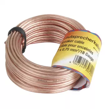 Hama 00205141 helikaabel 10 m vask, läbipaistev