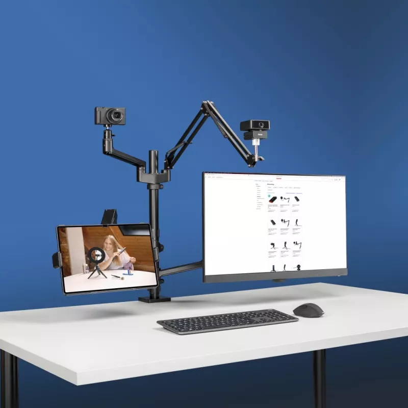 Hama 00004663 monitori alus 81.3 cm (32 tolli) Laud Must