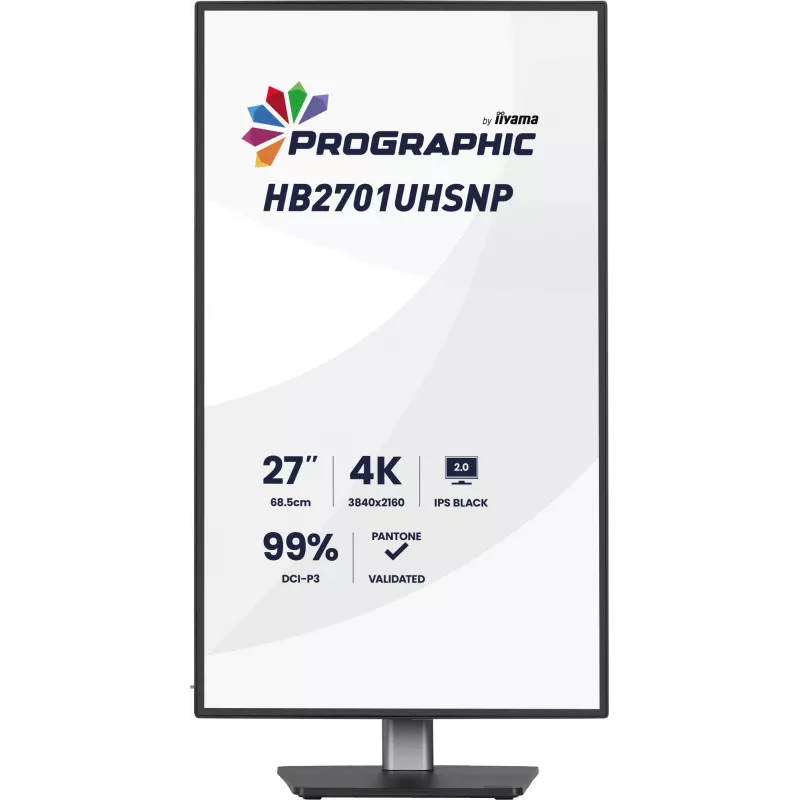 iiyama PROGRAPHIC HB2701UHSNP-B1 arvutimonitor 68,6 cm (27 tolli) 3840 x 2160 pikslit 4K Ultra HD LCD must