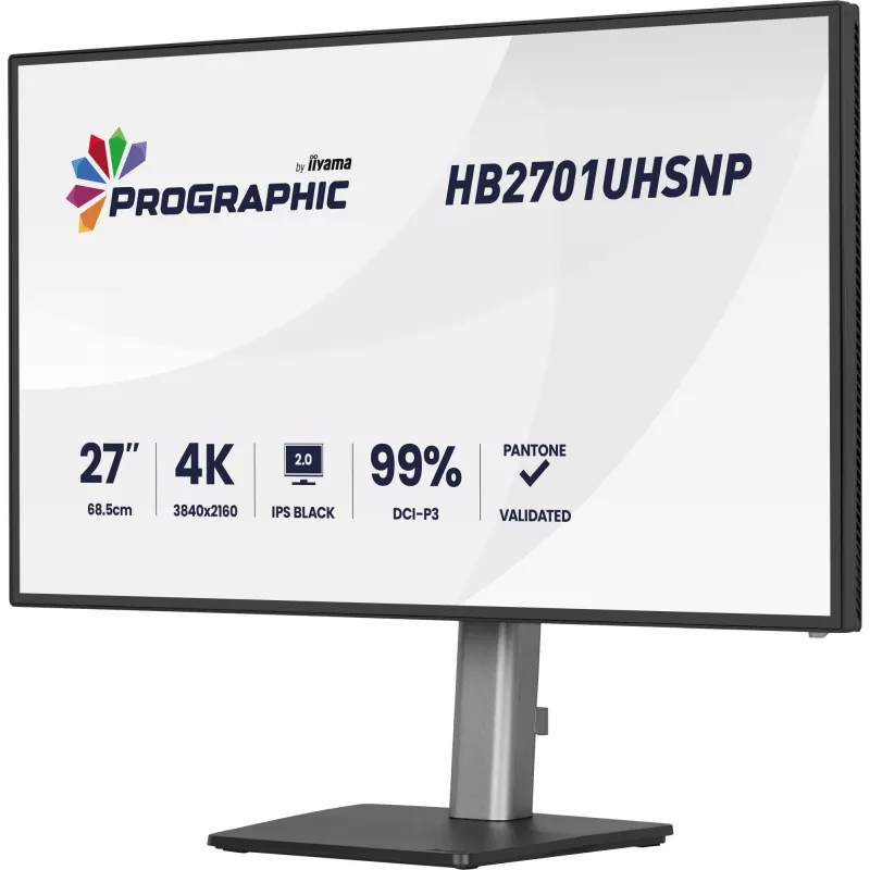 iiyama PROGRAPHIC HB2701UHSNP-B1 arvutimonitor 68,6 cm (27 tolli) 3840 x 2160 pikslit 4K Ultra HD LCD must