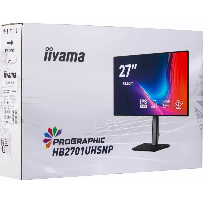 iiyama PROGRAPHIC HB2701UHSNP-B1 arvutimonitor 68,6 cm (27 tolli) 3840 x 2160 pikslit 4K Ultra HD LCD must