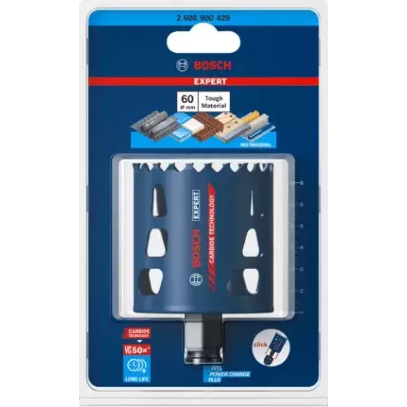 Puur-auk saag Bosch 2 608 900 429 Läbimõõt 6 cm Sobib plastile, puidule