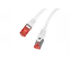 LANBERG Cat6 S/FTP (S-STP) võrgukaabel, RJ‑45–RJ‑45, 2 m, valge