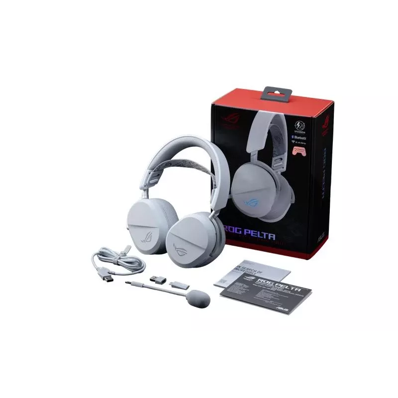 ASUS ROG Pelta peakomplekt Juhtmega ja juhtmevaba Peavõru Mängimine USB USB-C Bluetooth Valge