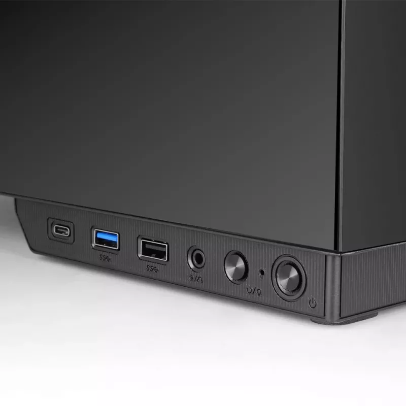 PC-korpus TACENS MARS MC-PULSAR LCD ATX Midi Tower, karastatud klaas, eesmine LCD, USB-C, toetab GPU-d 33,2 cm