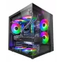 PC Case TACENS Mars Gaming MCV-ONE Midi Tower — Must, ATX/Micro-ATX/Mini-ITX, karastatud klaas, toetab 120 mm ventilaatoreid