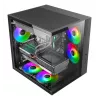 PC Case TACENS Mars Gaming MCV-ONE Midi Tower — Must, ATX/Micro-ATX/Mini-ITX, karastatud klaas, toetab 120 mm ventilaatoreid