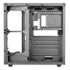 PC Case TACENS Mars Gaming MCV-ONE Midi Tower — Must, ATX/Micro-ATX/Mini-ITX, karastatud klaas, toetab 120 mm ventilaatoreid