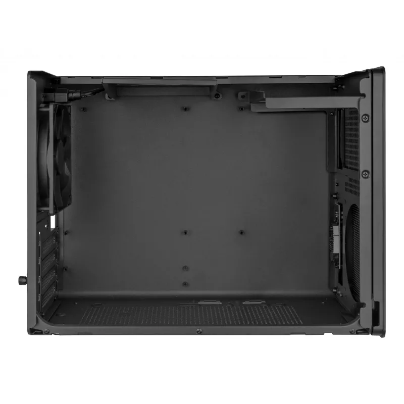 PC Mini Torni korpus TACENS Mars Gaming MC-XPRO — Mini-ITX/Micro-ATX, SFX toiteploki tugi, võrk, must, 120 mm ventilaatorid