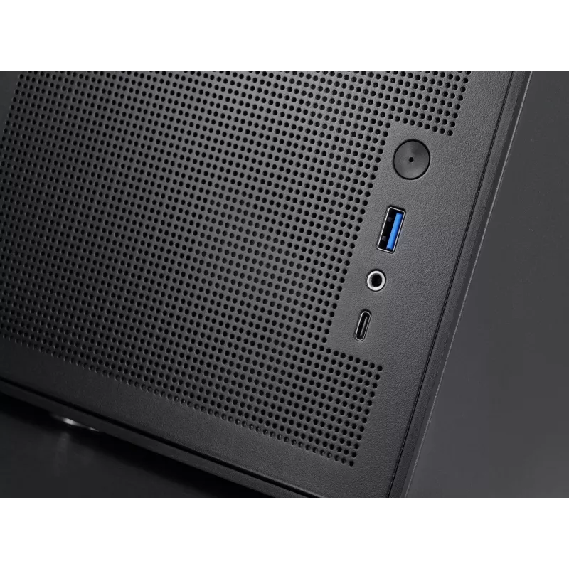 PC Mini Torni korpus TACENS Mars Gaming MC-XPRO — Mini-ITX/Micro-ATX, SFX toiteploki tugi, võrk, must, 120 mm ventilaatorid