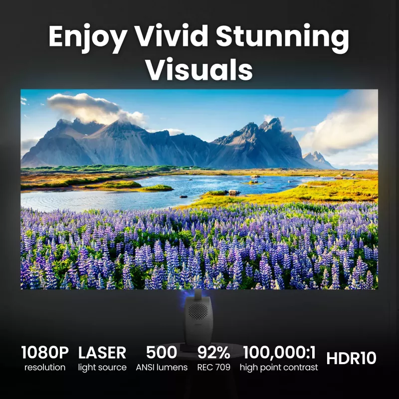 BenQ GV50p standard-viskega DLP-laserprojektor 1080p 500 ANSI lm, 16:9, 2,1 kg, 20 000 h