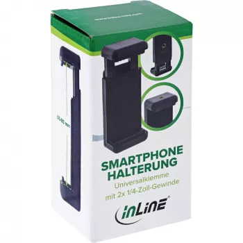 InLine Universal Mobile Phone Mount for Selfie Stick Tripods Must