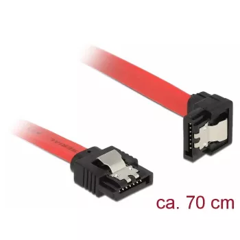 SATA-kaabel DeLOCK 83980 0,7 m must punane