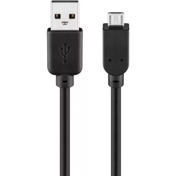 USB-kaabel Goobay 95735 0,3 m USB A – Micro-USB B Must