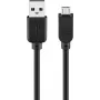 USB-kaabel Goobay 95735 0,3 m USB A – Micro-USB B Must