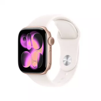 Nutikell Apple Watch Series 11 GPS + Cellular 42mm Roosakuldne alumiiniumkorpus, heleroosa M/L spordirihmaga, OLED 374×446, 64GB, 50m